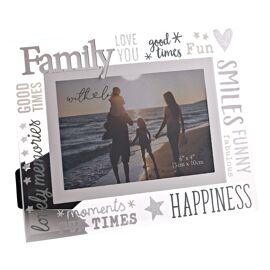 With Love Glass Frame With 3D - Family