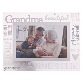 With Love Glass Frame With 3D - Grandma