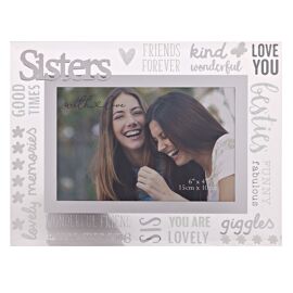 With Love Glass Frame With 3D - Sisters