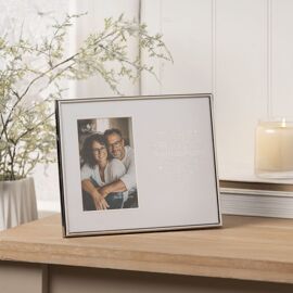 With Love Silver Heart Frame 4" x 6" - 30th Anniversary