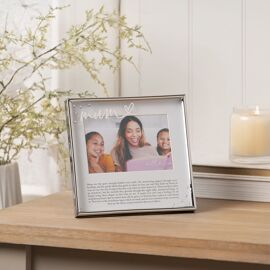 With Love Silver Word Frame 6" x 4" - Mum