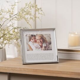 With Love Silver Word Frame 6" x 4" - Nana