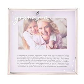 With Love Silver Word Frame 6" x 4" - Grandma