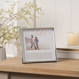 With Love Silver Word Frame 6" x 4" - Grandad