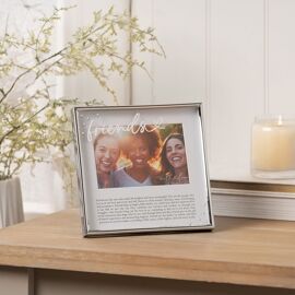 With Love Silver Word Frame 6" x 4" - Friends