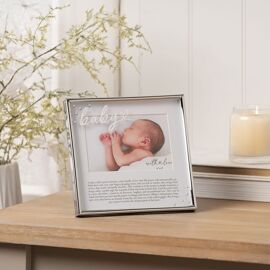 With Love Silver Word Frame 6" x 4" - Baby
