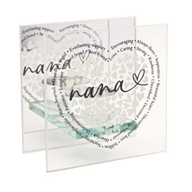 With Love Heart Tealight Holder - Nana