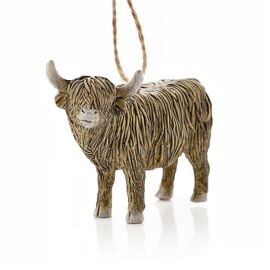 **MULTI 4** Highland Cow Hanging Decorations