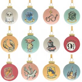 Harry Potter Set of 12 Charms Mini Baubles