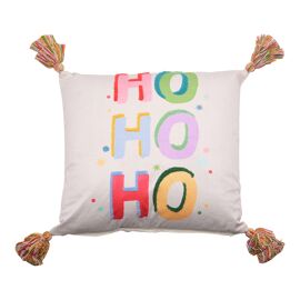 HoHoHo Cushion with Tassels