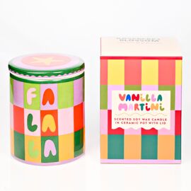 Raspberry Blossom Lidded Candle 'Fa La La'