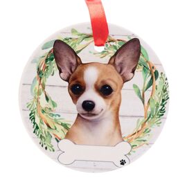 E&S Pets Chihuahua Wreath Hanging Decoration