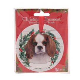 E&S Pets Cavalier King Charles Spaniel Wreath Hanging Decoration