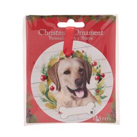 E&S Pets Yellow Labrador Wreath Hanging Decoration