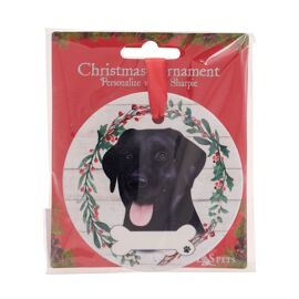 E&S Pets Black Labrador Wreath Hanging Decoration
