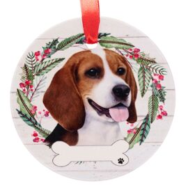E&S Pets Beagle Wreath Hanging Decoration