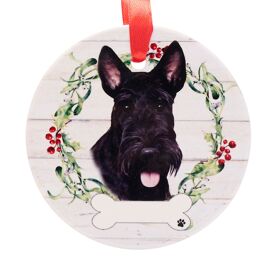 E&S Pets Scottish Terrier Wreath Hanging Decoration