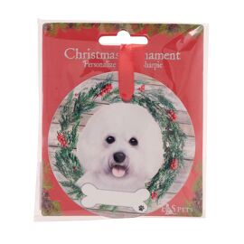 E&S Pets Bichon Frise Wreath Hanging Decoration