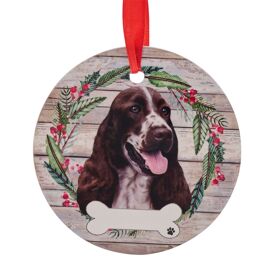 E&S Pets Springer Spaniel Wreath Hanging Decoration