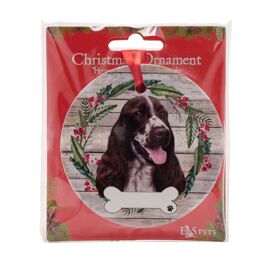 E&S Pets Springer Spaniel Wreath Hanging Decoration