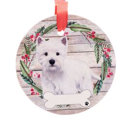E&S Pets West Highland White Terrier Wreath Hanging Decoration