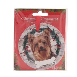 E&S Pets Yorkshire Terrier Wreath Hanging Decoration