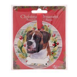 E&S Pets Boxer Wreath Hanging Decoration
