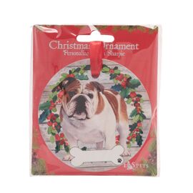 E&S Pets Bulldog Wreath Hanging Decoration
