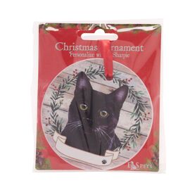 E&S Pets Black Cat Wreath Hanging Decoration