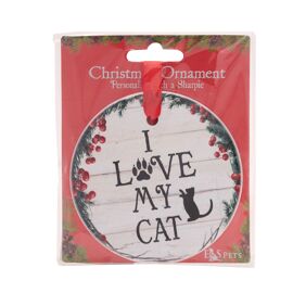 E&S Pets 'I Love My Cat' Wreath Hanging Decoration