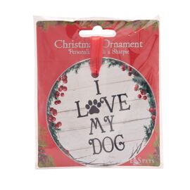 E&S Pets 'I Love My Dog' Wreath Hanging Decoration
