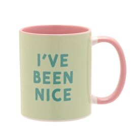 Pink Handled 11oz Mug - I've Been Nice