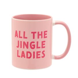 Pink Handled 11oz Mug - All The Jingle Ladies