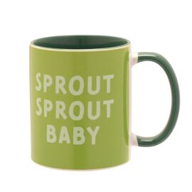 Green Handled 11oz Mug - Sprout Sprout Baby