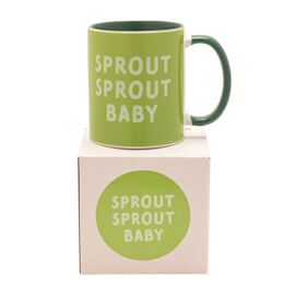 Green Handled 11oz Mug - Sprout Sprout Baby