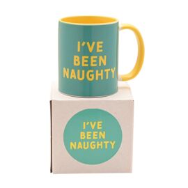 Yellow Handled Mug - I've Been Naughty