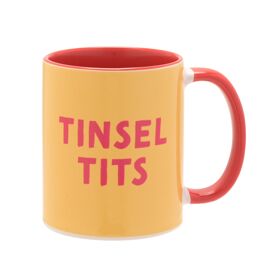 Red Handled 11oz Mug - Tinsel t***