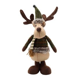 Fabric Standing Moose Decoration