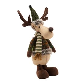 Fabric Standing Moose Decoration