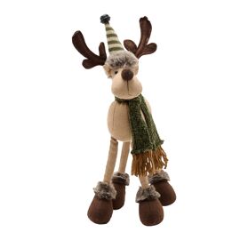 Fabric Four Legged Moose Ornament