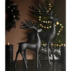 Black Deer Figurine - 12"