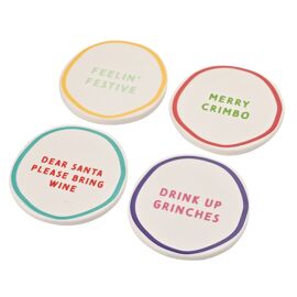 Set of 4 Whimsical Coasters