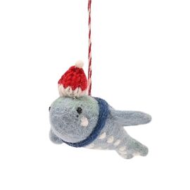 Felt Hanging Tree Decoration - Whale