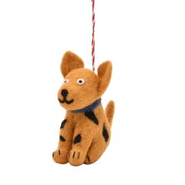 Felt Hanging Tree Decoration - Dog