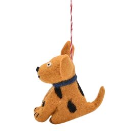 Felt Hanging Tree Decoration - Dog