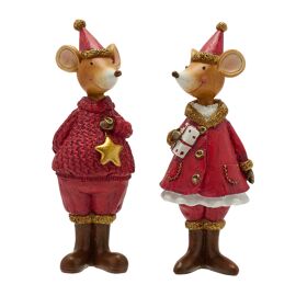 **ASTD MULTI 6** Christmas Mouse Decorations
