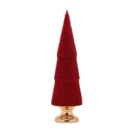 **Multi 2**Flocked Resin Christmas Tree 13.75"