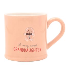 Love Life Christmas Embossed Mug - Grandaughter