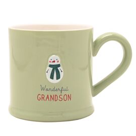 Love Life Christmas Embossed Mug - Grandson