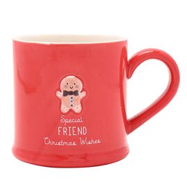 Love Life Christmas Embossed Mug - Friend